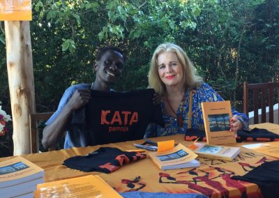 Kata and Cata talking about the book and the lCATA Pamoja – Project